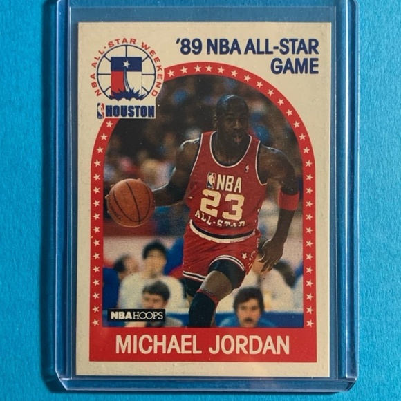🔥VINTAGE MICHAEL JORDAN BASKETBALL CARD • 1989 HOOPS (AUTHENTIC ORIGINAL) - Picture 1 of 2